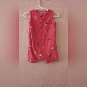 Just One you  boy 🦞⚓⛵ short sleeved romper with snap buttons. Size 18 month